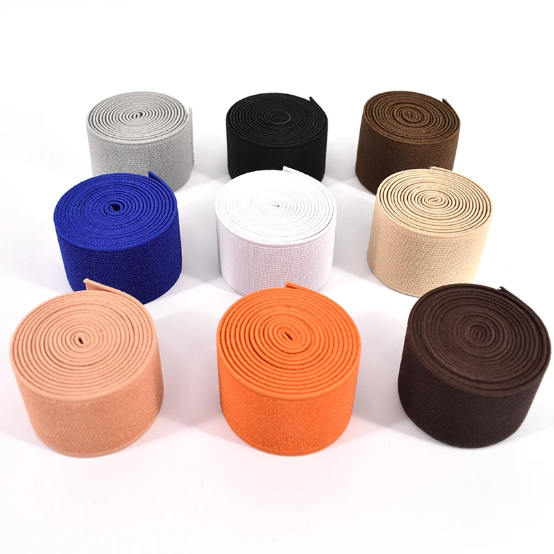 20MM High Quality Rubber Bands Colour Elastic Tape Double-Sided Thickening Elastic Belt For Clothing Sewing Accessories 25 Color