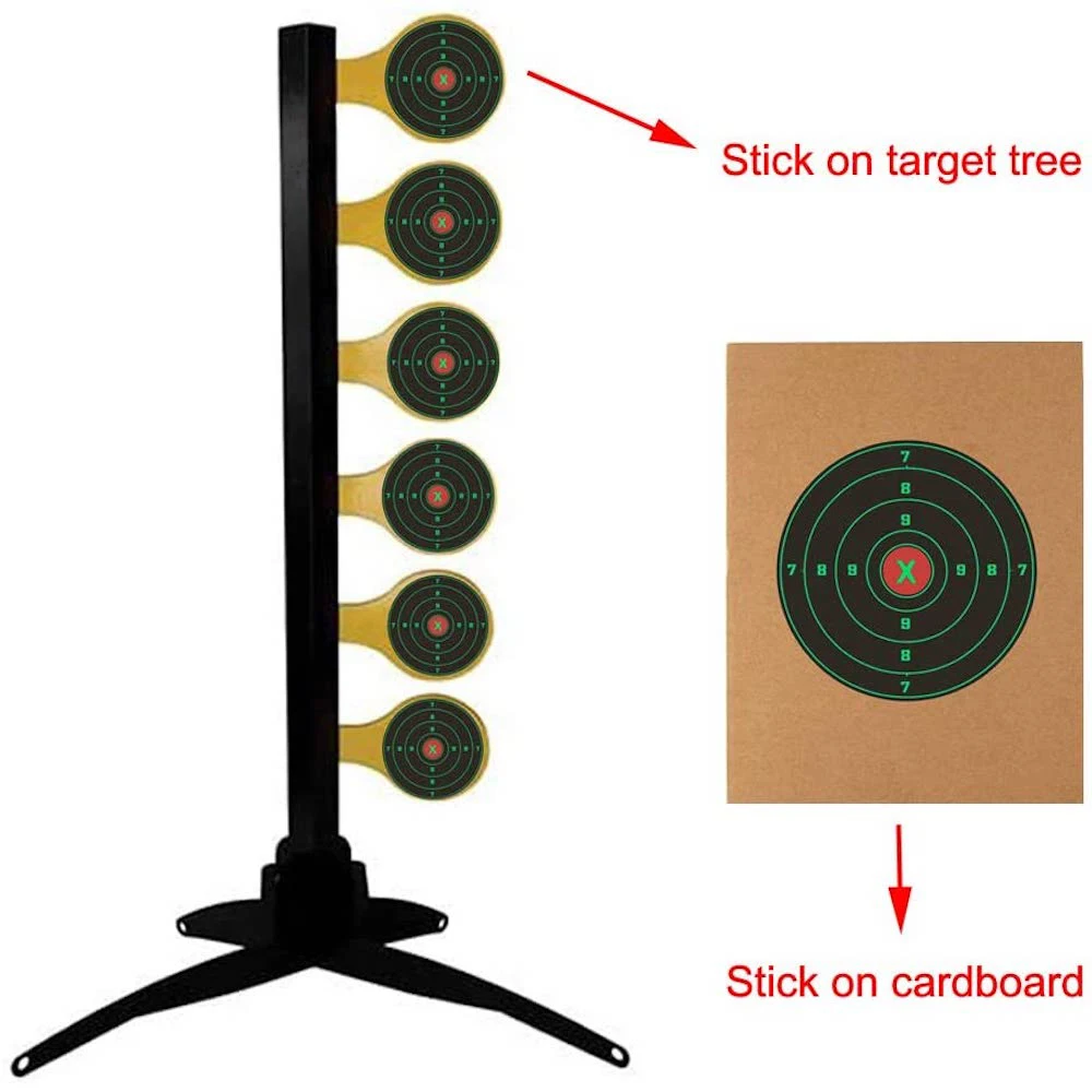 4" 100Pcs/Roll Targets for Shooting 4 Inch Reactive Target Stickers Self Adhesive Target for BB Gun, Pellet Gun, Airsoft, Rifle