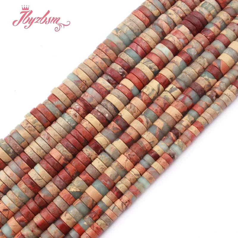 Abacus ShouShan Stone Beads Flat Disc Gasket Saucer Beads for DIY Needlework Accessories Jewelry Making Necklace Bracelet 15\