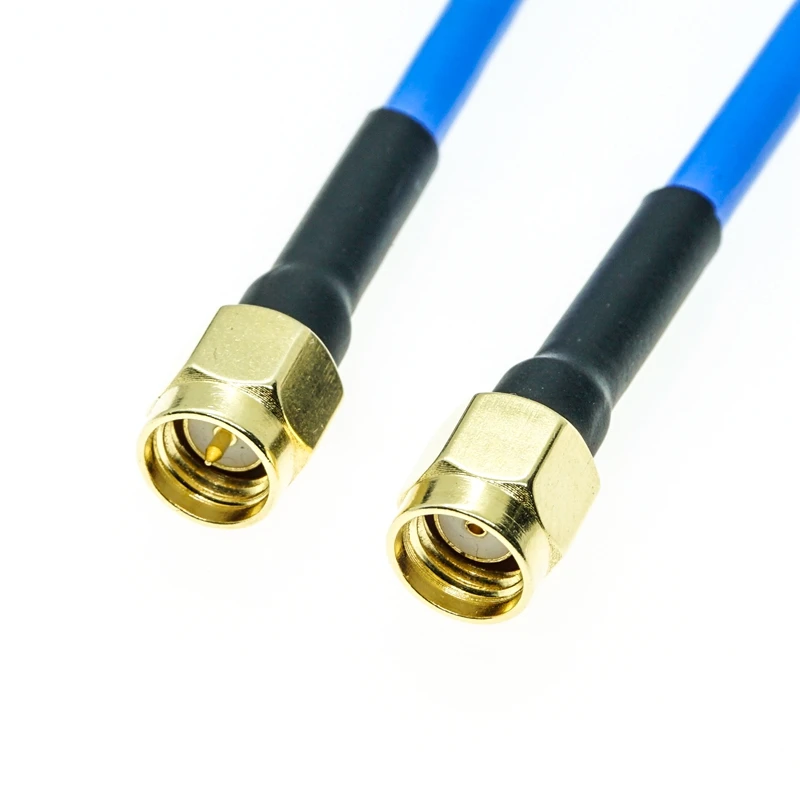 RPSMA mannelijk naar SMA mannelijk connector RG405 RG-405 semi-flexibele coaxkabel.086\