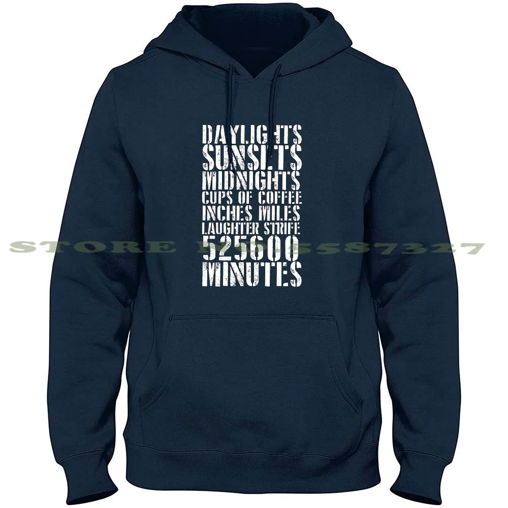 Rent Seasons Of Love 525600 Minutes 100% Pure Cotton Hoodie Tshirt Rent Musical Season Beebeejay 525600 Minutes Measure A Year