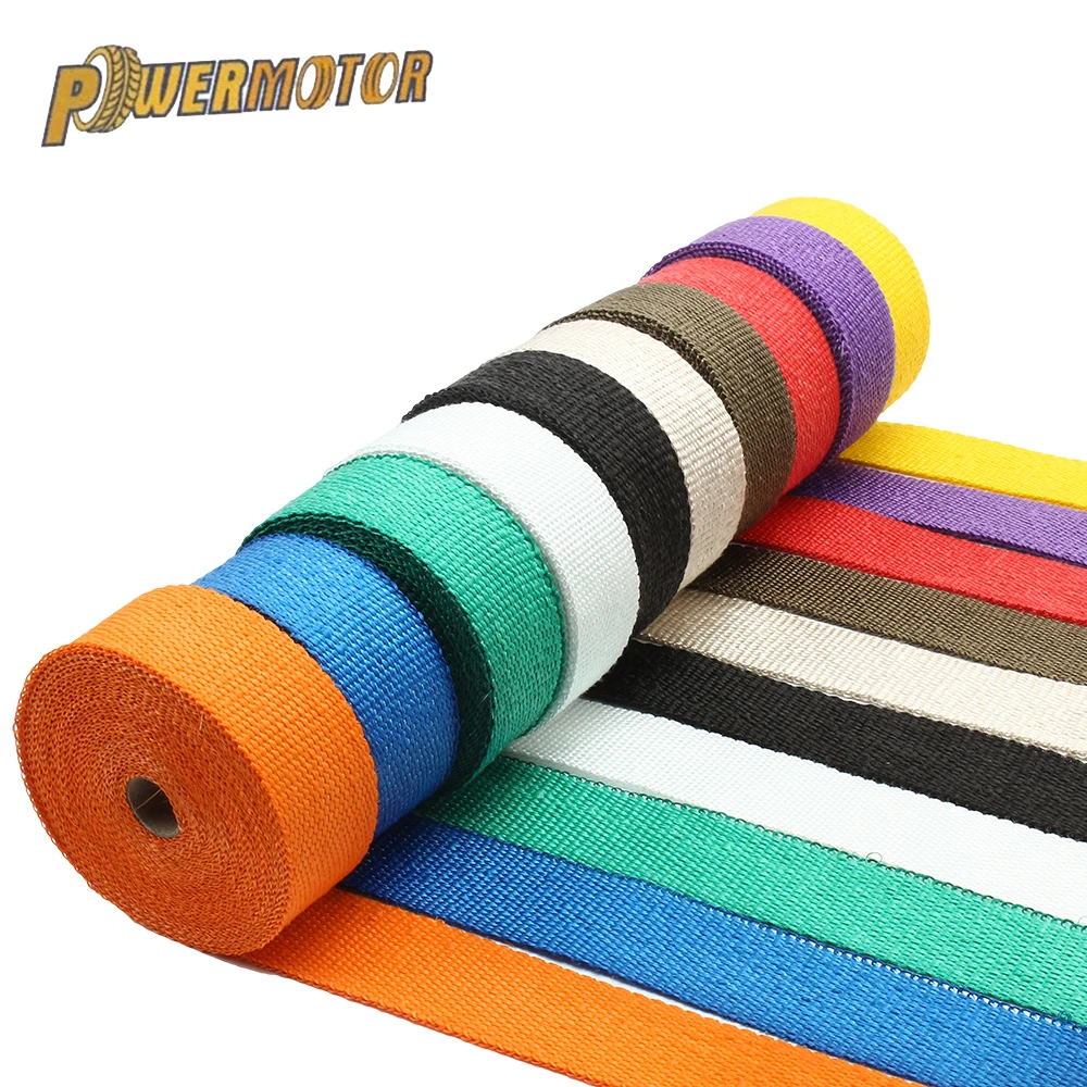 

1.5mm*25mm*10m Heat Exhaust Pipe Heat Shield Turbo Manifold Thermal Exhaust Tape For Intake Reflective Insulation Kit