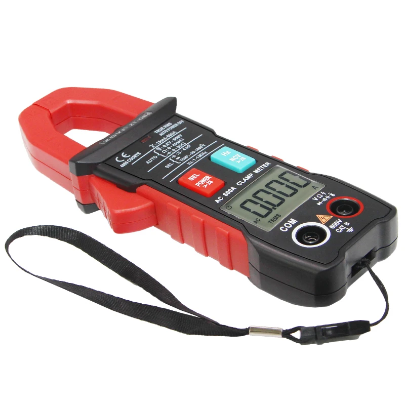 ZOYI ZT-QB4 Digital Clamp Meter 600A Current True RMS Smart Plier ammeter Auto Rang 4000 Multimeter DC AC Voltage Hz Ohm NCV Tes