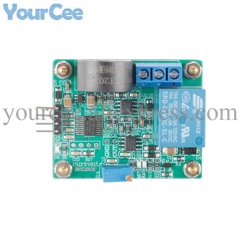 AC Current Detection Sensor Module 10A 20A Transformer Current Protection Control Relay Board Module