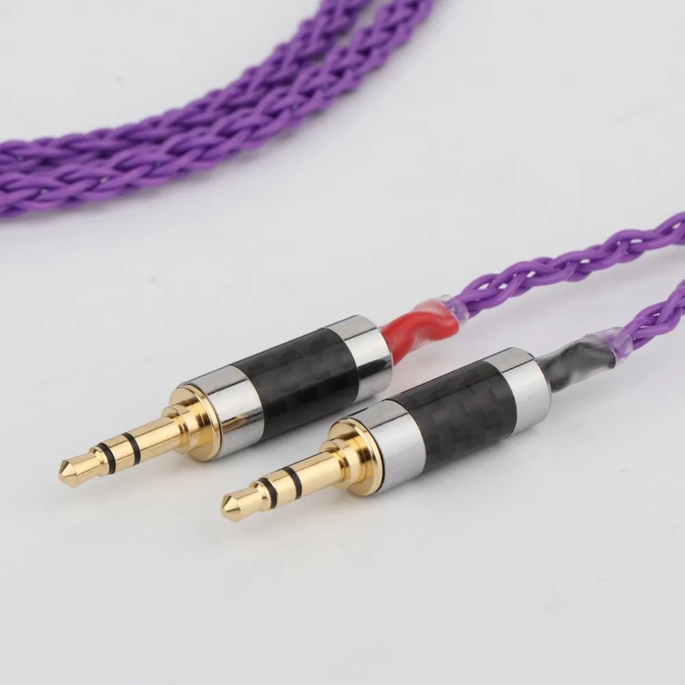 High Quality 7N Silver Plated Replacement Headphones Cable Audio Upgrade Cable right angle 2.5mm TRRS to 3.5MM stereo