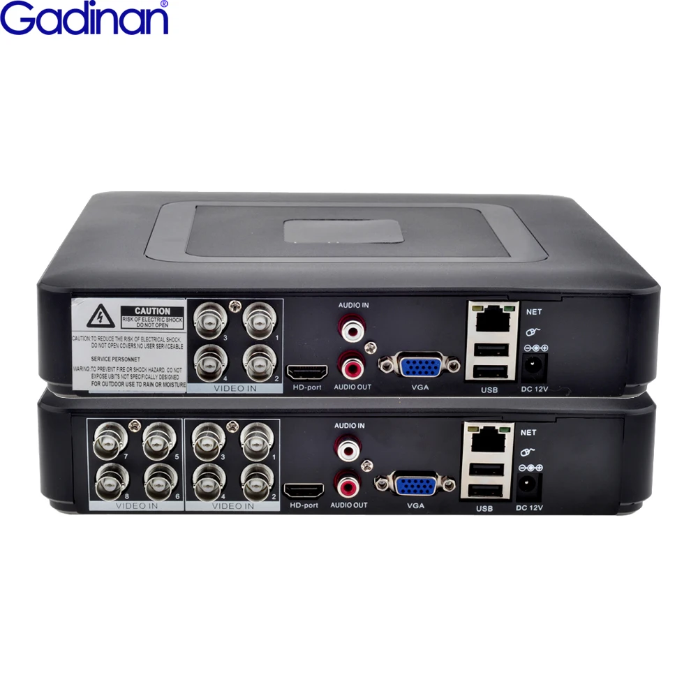 

Gadinan 5 in 1 CCTV Mini DVR TVI CVI AHD CVBS IP Camera Digital Video Recorder 4CH 8CH AHD DVR NVR CCTV System Support 5MP/2MP