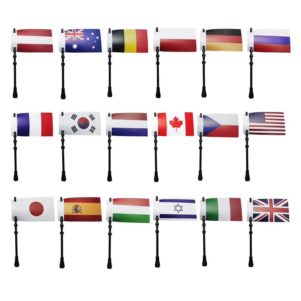 Large National Flag for City Town Building Block Educational Brick Flags