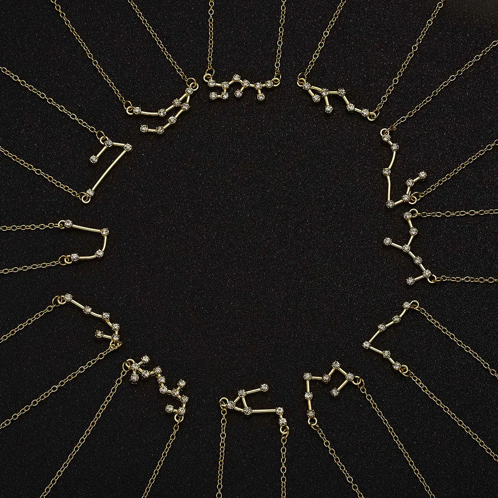 Zodiac Constellation Pendant Necklace — 12 Signs - Image 5