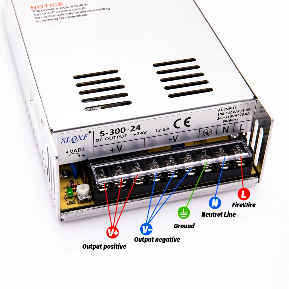 Switching Power Supply AC 110V 220V To DC 5V 12V 24V Power Adapter 1A 2A 3A 5A 10A 15A 20A 30A Lighting Transformer LED Driver