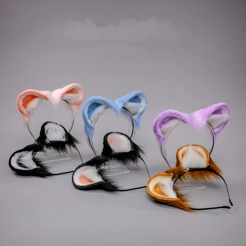 

Lolita Animal Headband Plush Beast Ears Hair Bands Hoop Clip Props For Party Anime Cosplay Costume Halloween Christmas