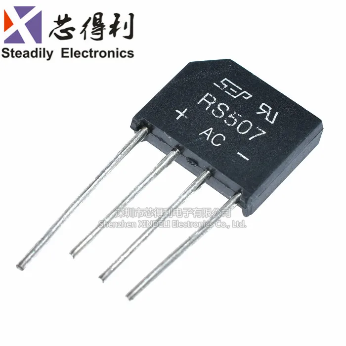 10 개/몫 RS407 507 608 808 bian qiao 4A700V 정류기 브리지 정류기 Sep Hy 브리지 정류기