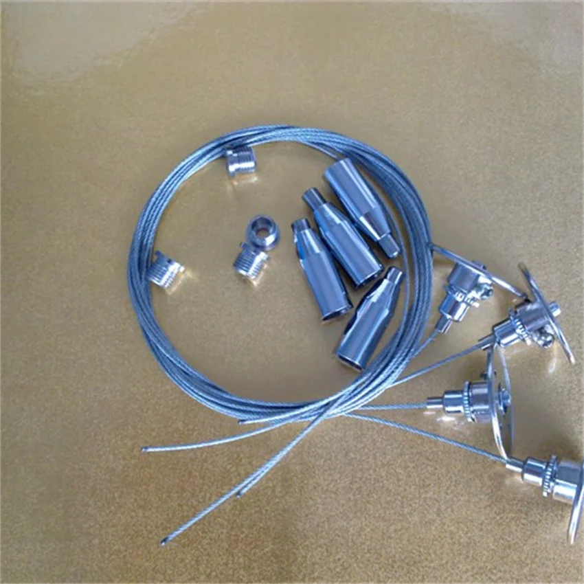 Free Shipping Hanging Cable with Copper Adjustable Cable Grippers Fluorescent