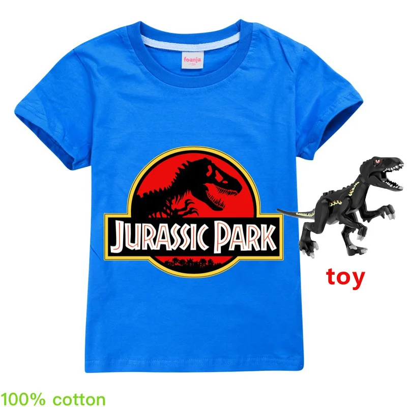 

2-16Y Boys & Girls Cartoon T-shirts Kids Dinosaur Print TShirt For Boys Children Summer Short Sleeve Top Cotton Tops Clothing