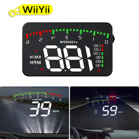 WIIYII Car HUD A900 Head-up Display For OBD2 II Car Display Overspeed Warning System Speed Voltage Alarm HUD Projector