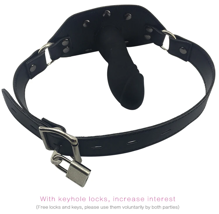 BDSM Inflatable Silicone Mouth Gag Fetish Lock Bondage Strap On Mouth Plug Shame Training Stuffed Adult Flirting Sex Toys Women