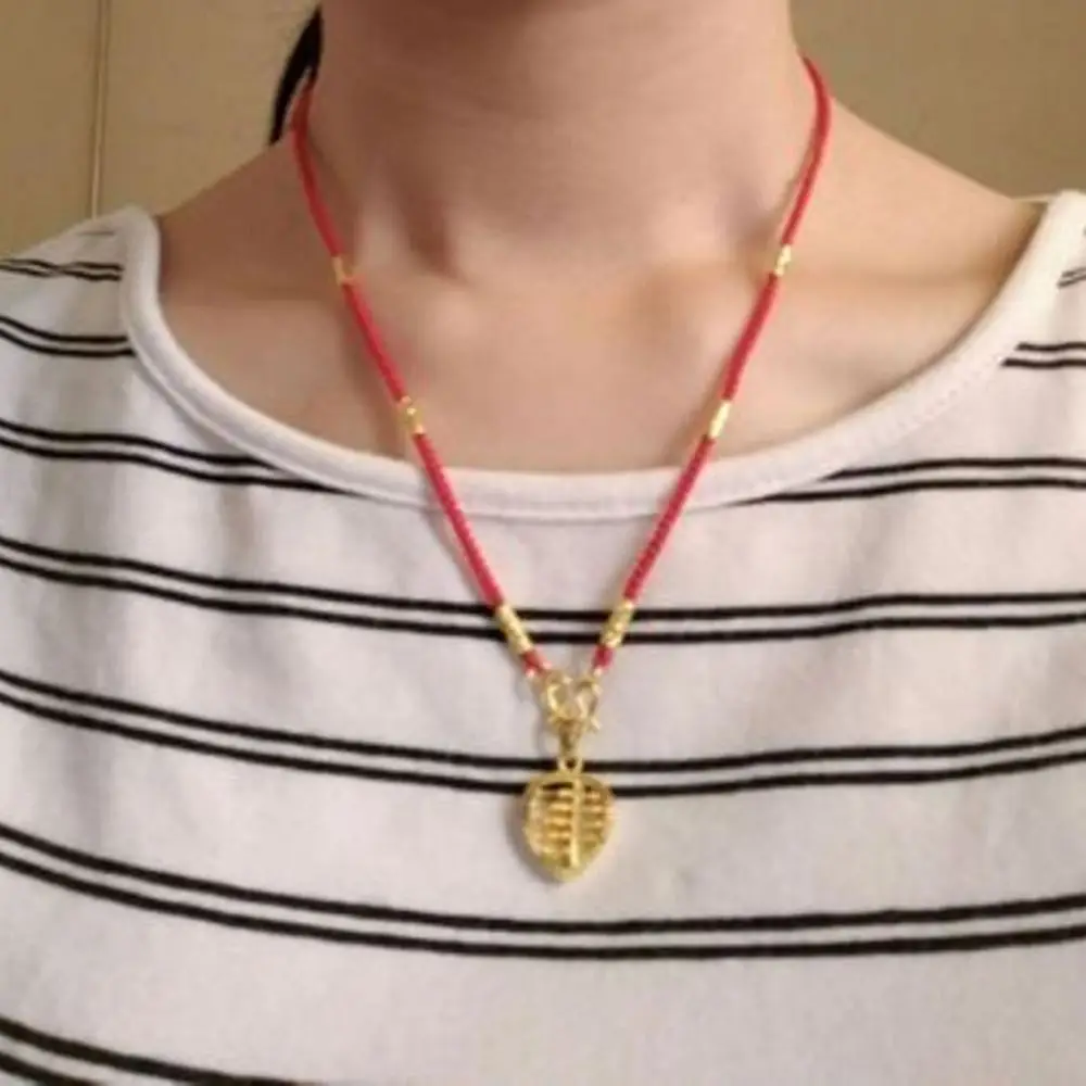 Pure 999 24K Yellow Gold 3D Bead DIY Bracelet Necklace Carved Round Tube Long Bead Pendant For Men Women