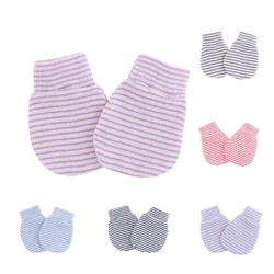 Summer Thin Solid Color Infant Gloves Baby Gloves Fashion Anti Scratching Gloves Newborn Protection Face Cotton Scratch Mittens