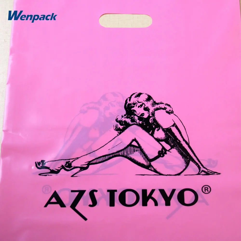 Plastic Packaging Gift Bag, Custom Printed Logo, 30x40cm