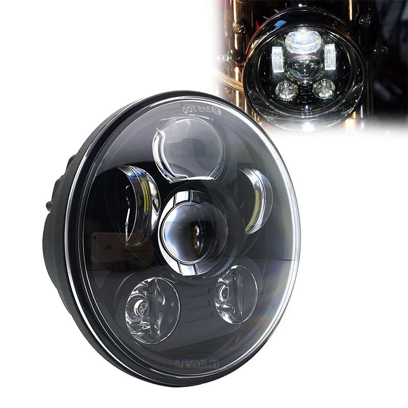 

1 pcs Headlight 5.75 Inch Motorcycle Projector moto Led High beam low beam For Honda VTX 1300 1800 For Iron 883 Dyna.