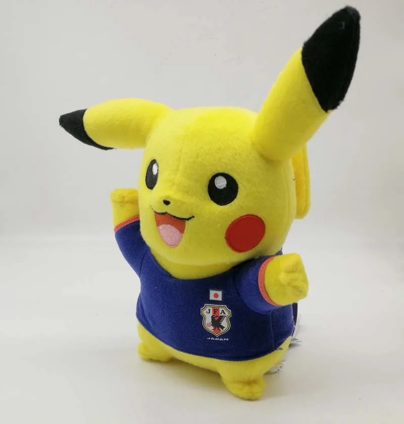 NEW Tomy Japan Pokemon  Pikachu national football team PLUSH TOY