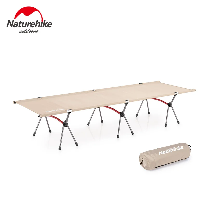 Naturehike Camping Mat Bed Foldable Sturdy Portable Office Break Single Cot Folding Tent Bed Cot Bearing 150kg Outdoor Travel