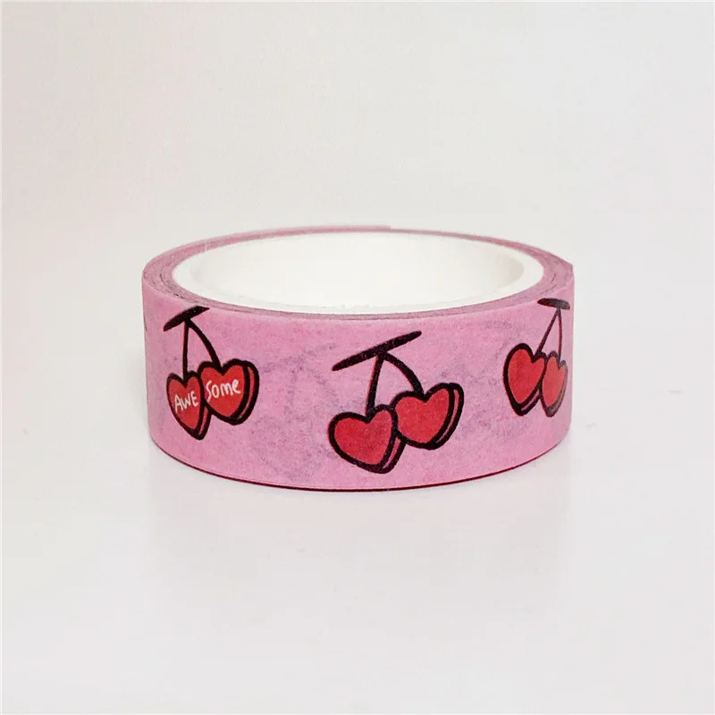 INS Hot Sale Love Cake Pattern Washi Tape Hand Account Sticker Sealing Sticker Decoration Paper Masking Tape Stationery