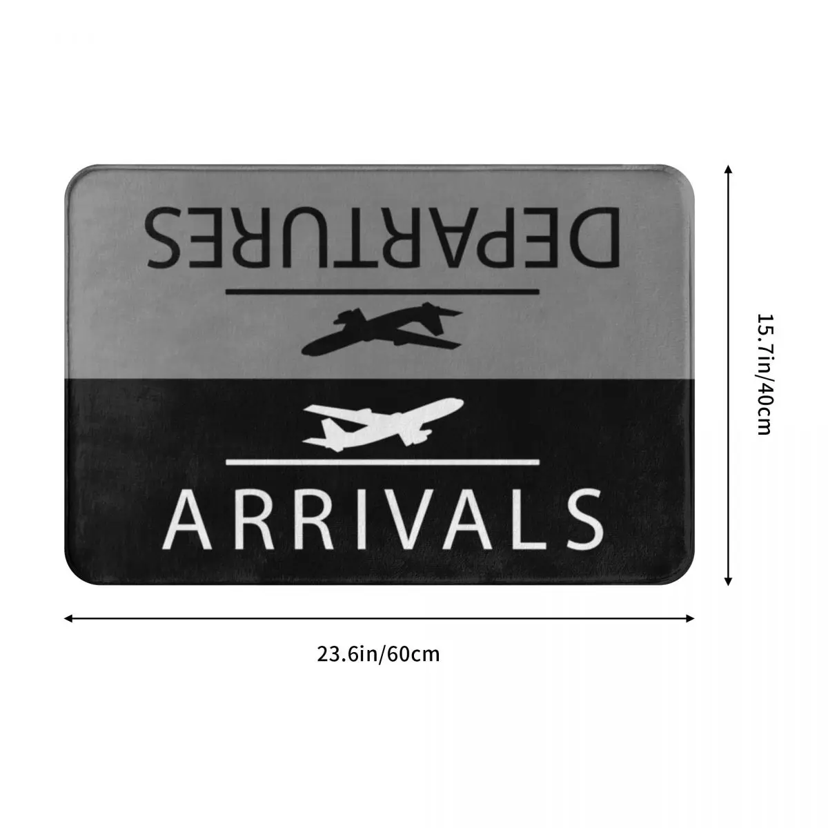 Aviation Departures Arrivals Doormat Rug carpet Mat Footpad Polyester Non-slip Water oil proof Kitchen Bedroom balcony toilet