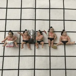 pvc  figure  cup toy   Sumo wrestler ornament  toy model 5pcs/set