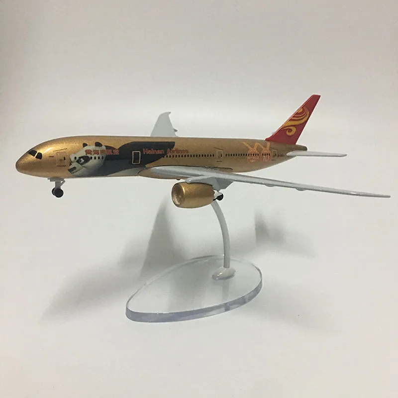 JASON TUTU Plane Model 16cm China Hainan Airlines Boeing B787 Airplane Model Aircraft Model 1:400 Diecast Metal planes toy