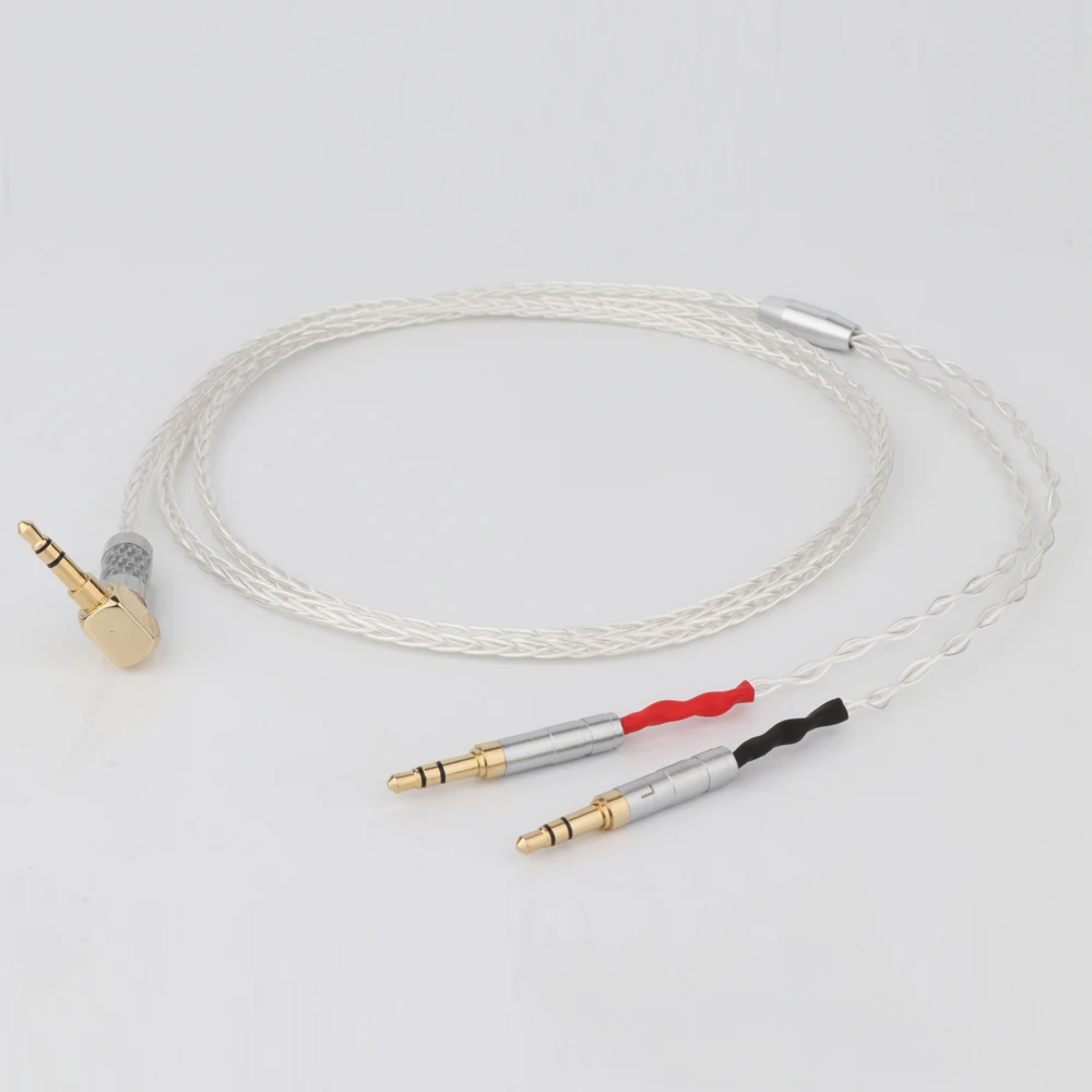 8Core Braid Headphone Earphone Cable For Focal Clear Elear Elex Elegia Stellia earphone headset