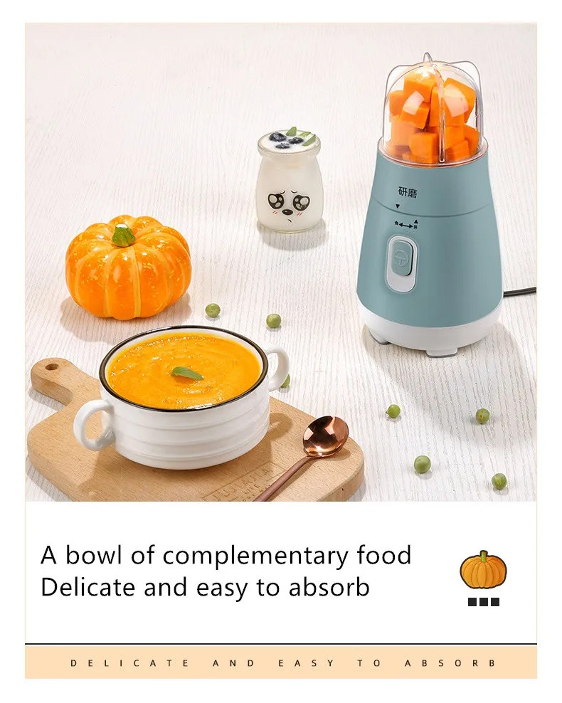 Mini exprimidor eléctrico de 220V, máquina de molienda de Medicina de grano para el hogar, picadora de carne múltiple, fabricante de alimentos para bebés, enchufe EU/AU/UK/US