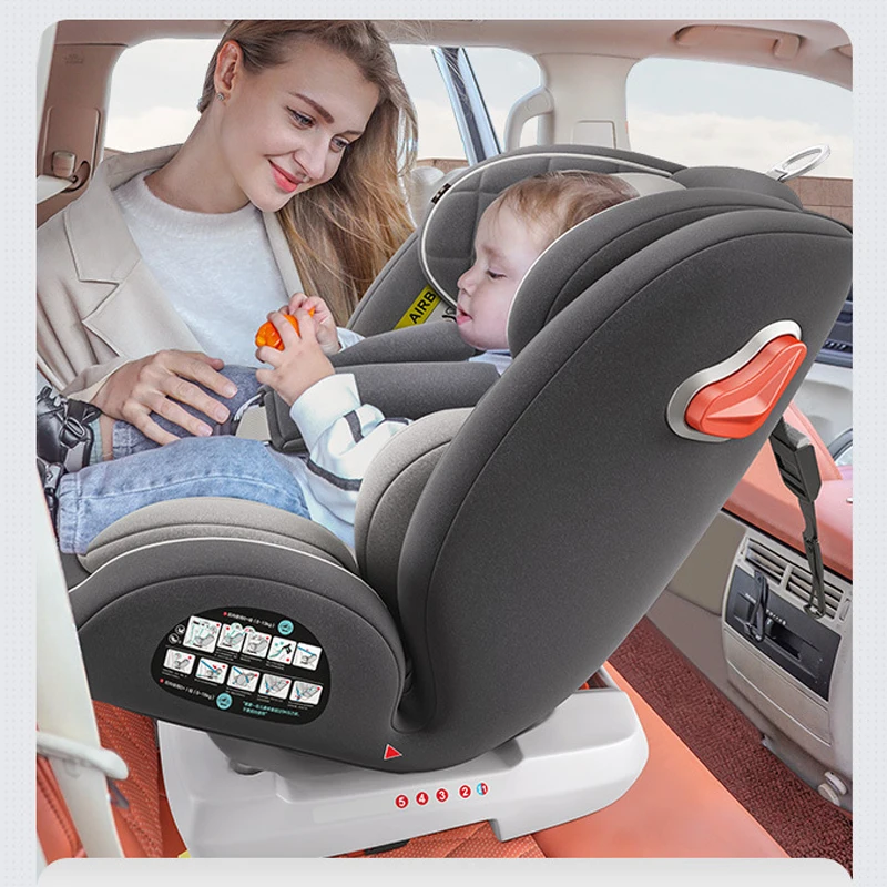 Multifunctional Children Car Seat Convertible Newborn Infant Safety Seat 360 Degrees Rotating Carseat with Isofx Latch 0-12Y