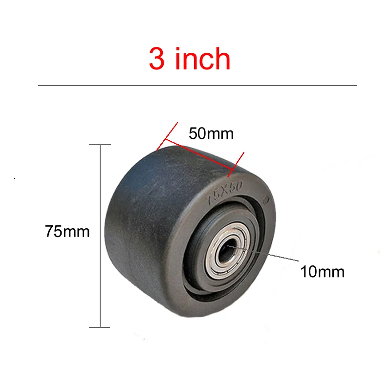 Replacement caster wheels,with bearing, nylon,3/4/5 inch,high temperature resistance,wear resistance, trolley, oven wheels