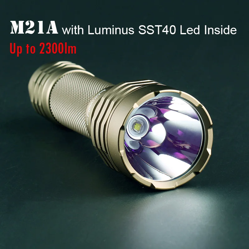 

Convoy M21A with Luminus SST40 Led Inside Flashlight Lanterna 2300lm Portable Torch 21700 Lantern Camp Lamp EDC Flash light