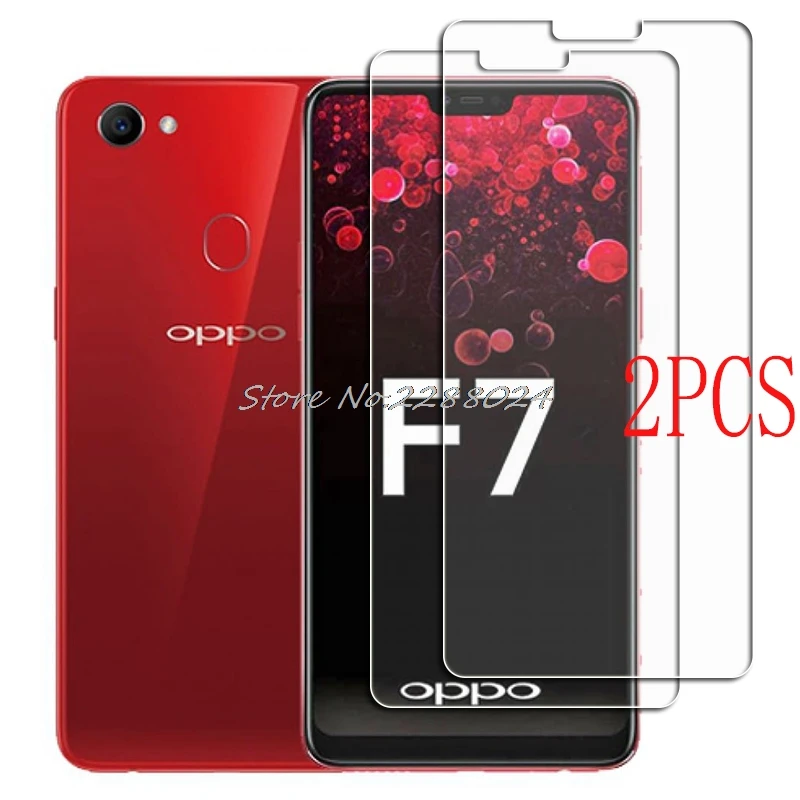 

Закаленное защитное стекло для OPPO F7, 2 шт., защитная стеклянная пленка для OPPO F7 CPH1819, CPH1821, 1821