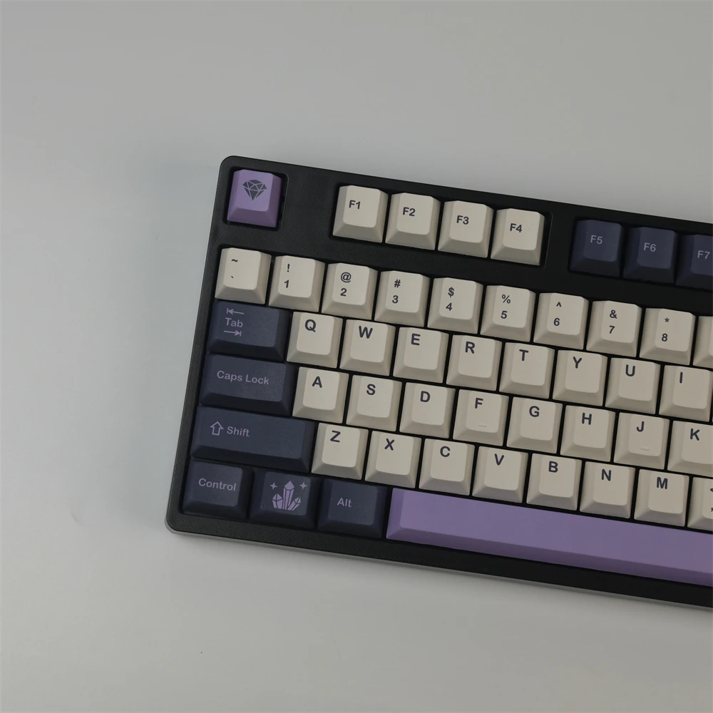 

140 Keys GMK Amethyst Keycaps PBT Cherry Profile DYE-Sublimation GMK Keycaps For Mechanical Keyboard GK61 64 68 84 87 96 104 108