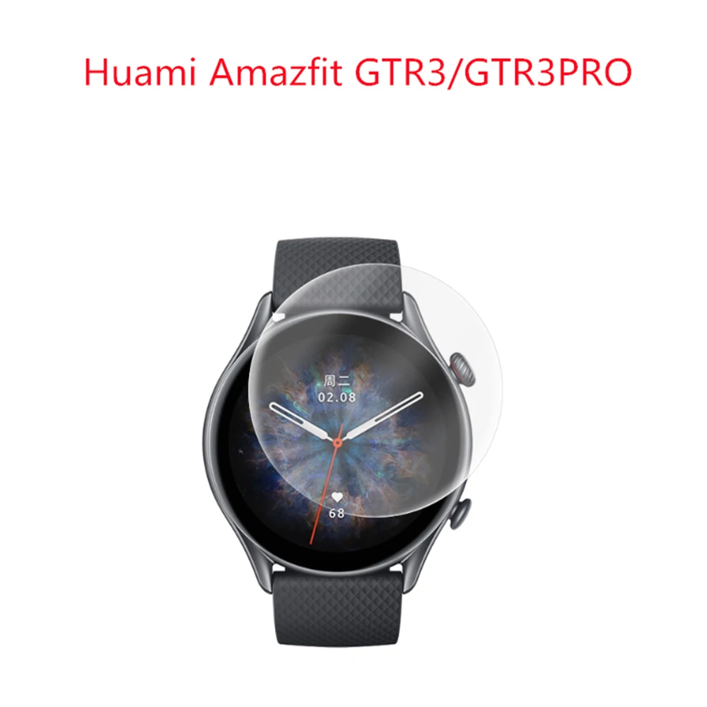 2PCS 소프트 하이드로 겔 필름 HD GTR3 Smartwatch 액세서리 용 초박형 전체 보호 필름 Amazfit GTR 3/3 pro 용 유리가 아님