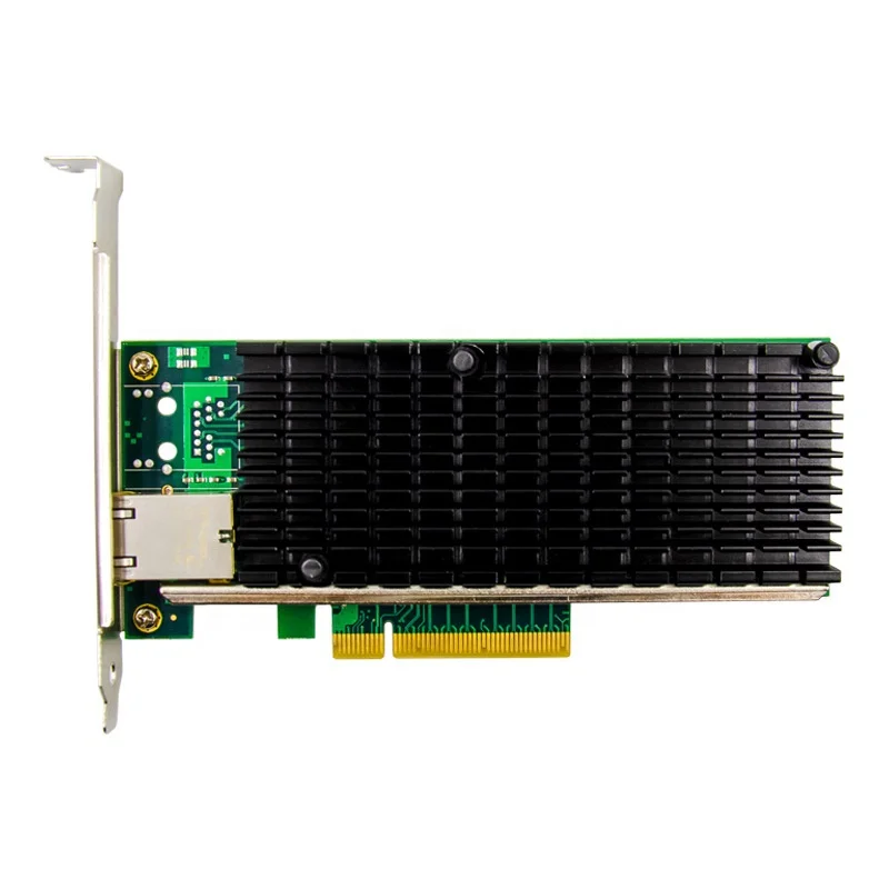 PCIe X8 to Single port 10GbE RJ45 Server NIC Network Card PCIE 10 Gigabit Ethernet server card X540 chipset 10000M 1000M LAN