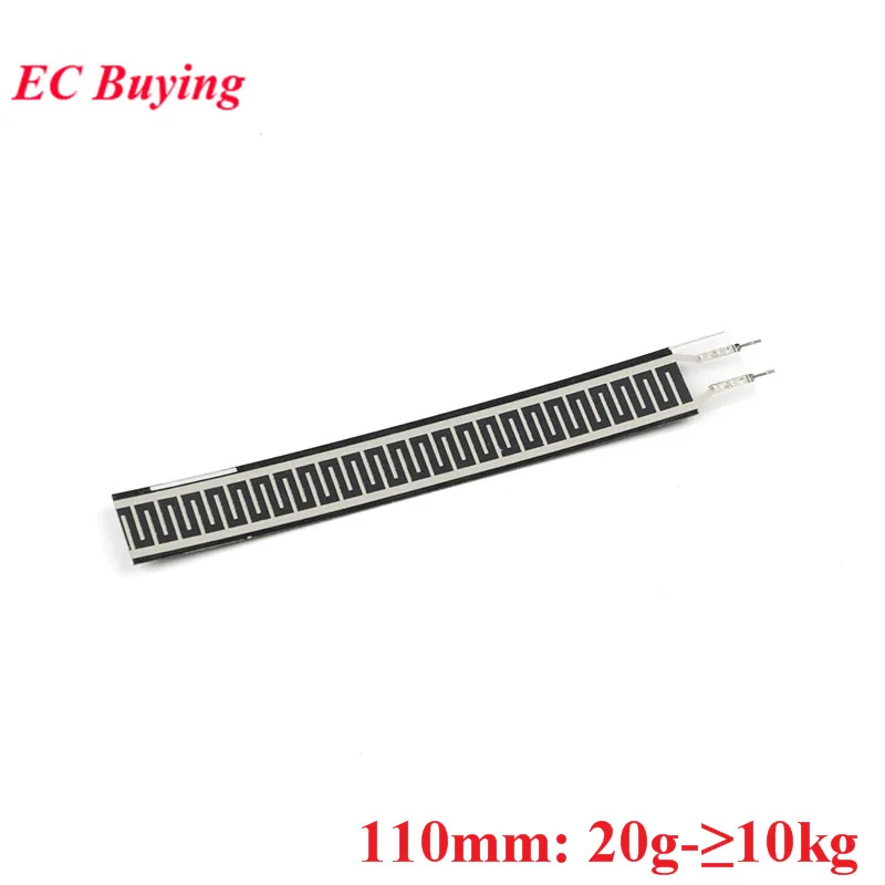 Sensor de pressão de filme fino resistivo, 2 peças/1 peça, flexível, sensível à força, módulo conversor de célula de carga 4/18/110mm para arduino