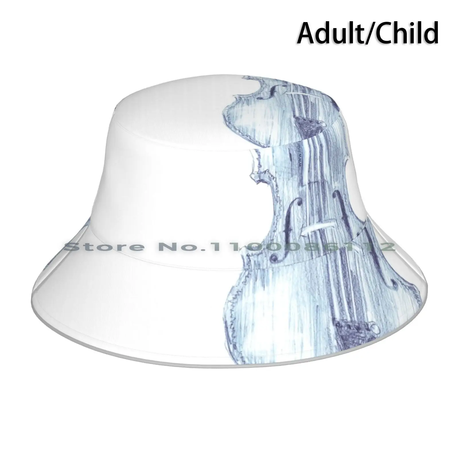 Violin Bucket Hat Sun Cap Violin Viola Cello Double Bass Trombone Flute Harp Classical Oboe Horn Clarinet French Bugle Mozart