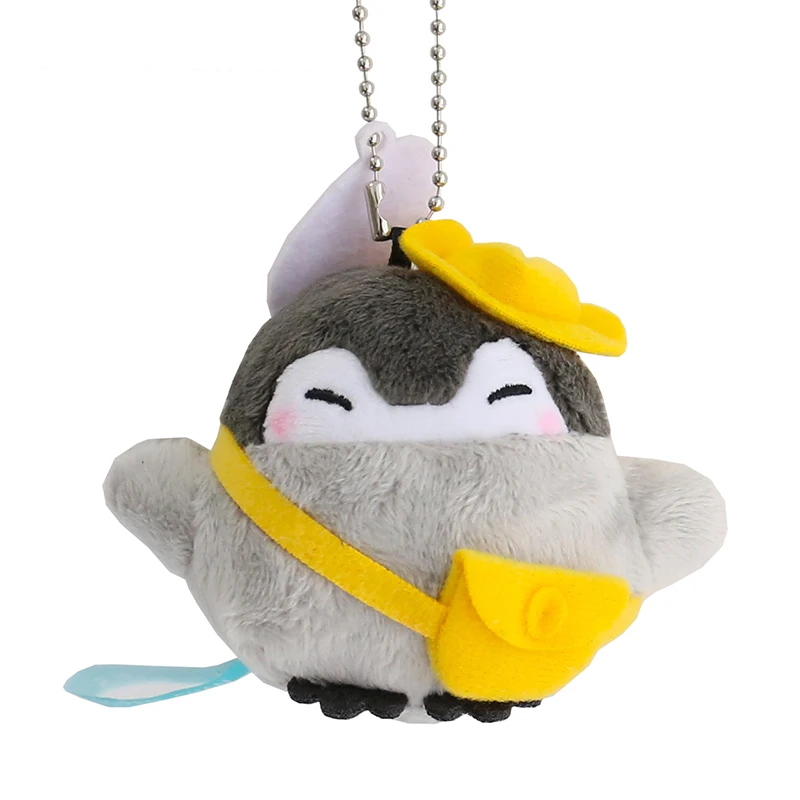 Chaveiro de pinguim pequeno de pelúcia, mini boneco de brinquedo, pingente de chave boneca, bolsa, acessórios de chave de carro, presente de menina kawaii