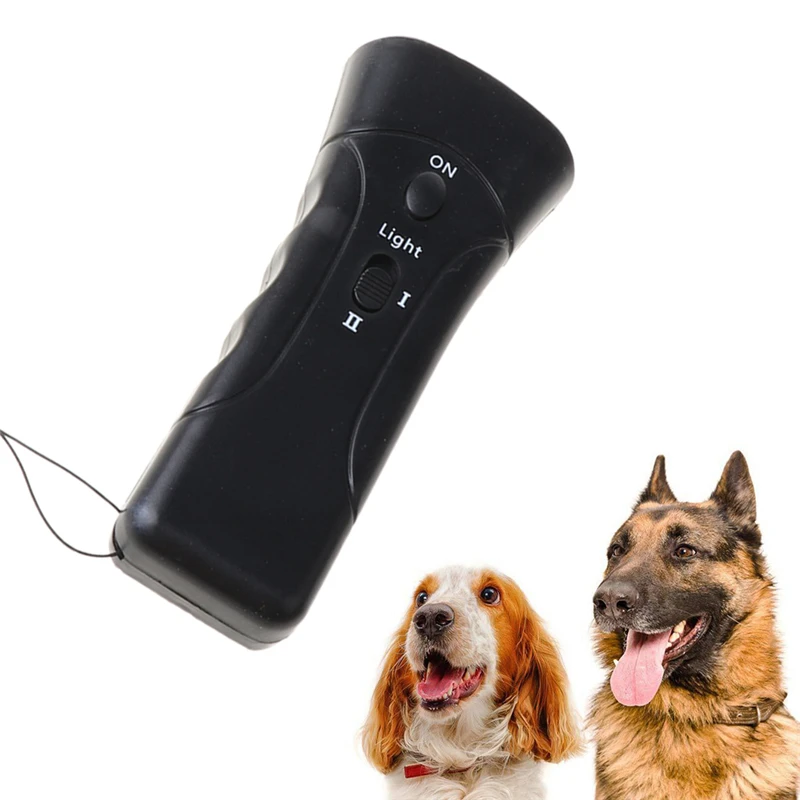 LED Ultrasonic Dog Training Repeller Trumpet Control Stopper Device Dog Anti-barking Stop Bark Deterrent Pet Tool Dog Supplies