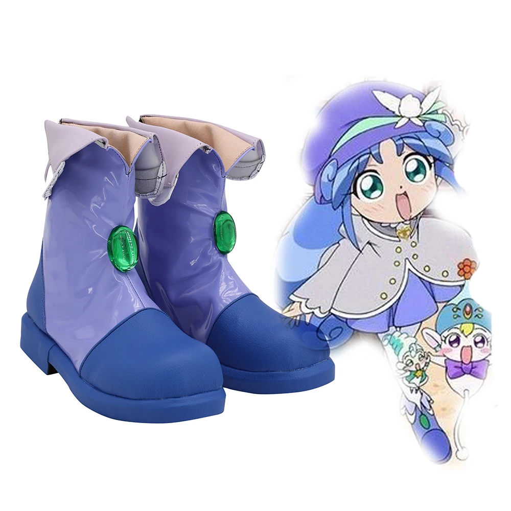 

Fushigiboshi no Futagohime Princess Rein Cosplay Boots Blue Shoes Custom Made Any Size