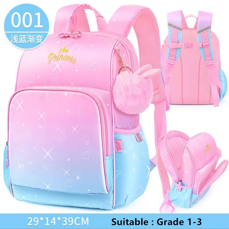 Mochila frozen para meninas, bolsa escolar para estudantes de ombro com grande capacidade, disney