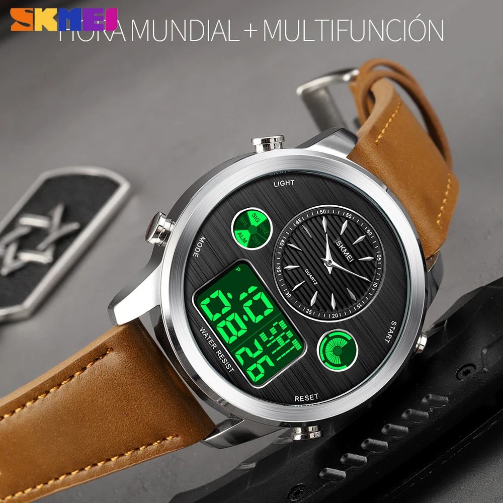 SKMEI Luxury Digital Mens Watch Sports Electronic Chrono Daylight Saving Time Male Clock Waterproof Wristwatch Relogio Masculino