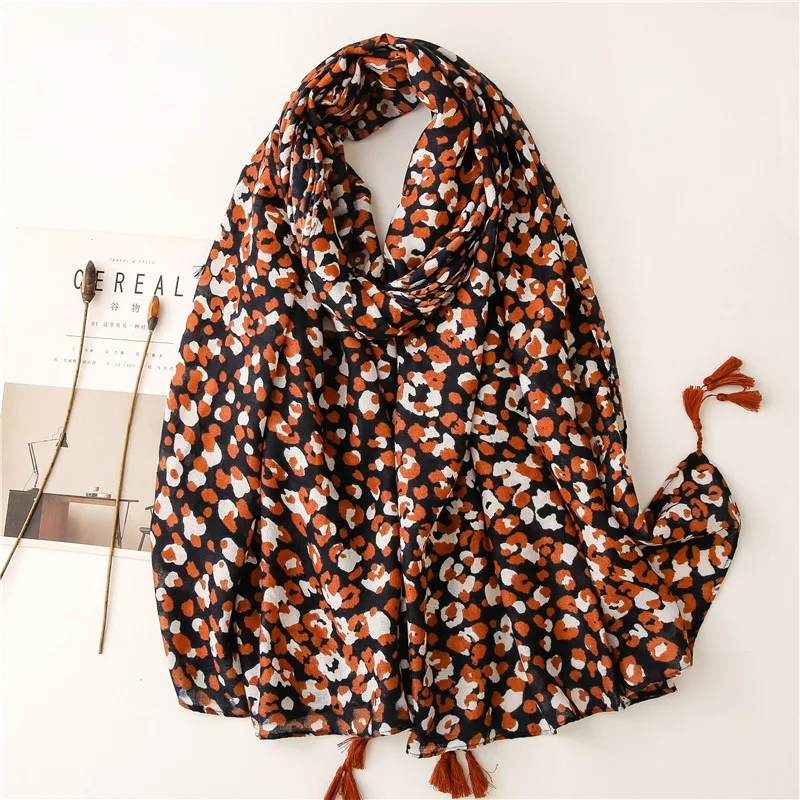 2021-autumn-leopard-print-tassel-scarf-shawls-head-warm-hijab-wrap-free-shipping