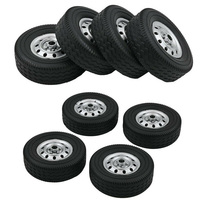 4PCS\\SET Replacement Rubber Wheel Tires For 1/10 WPL D12 RC Off-Road Buggy Truck Car DIY upgrade parts