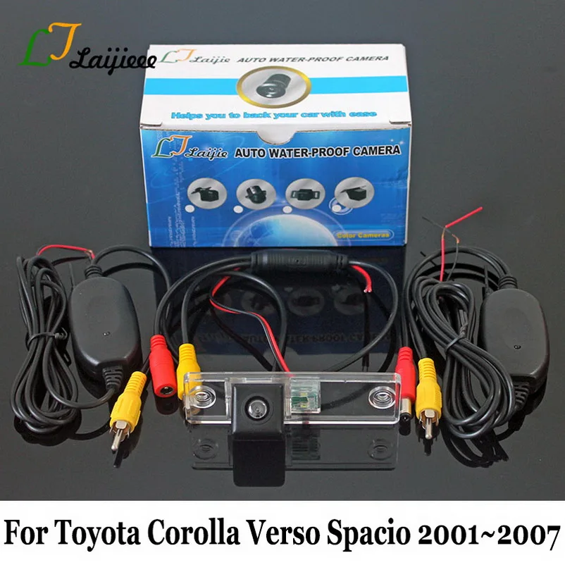 

For Toyota Corolla Verso Spacio E121 2001~2007 Car Reverse Camera / HD Night Vision RCA AUX Interface Wireless Rear view Camera