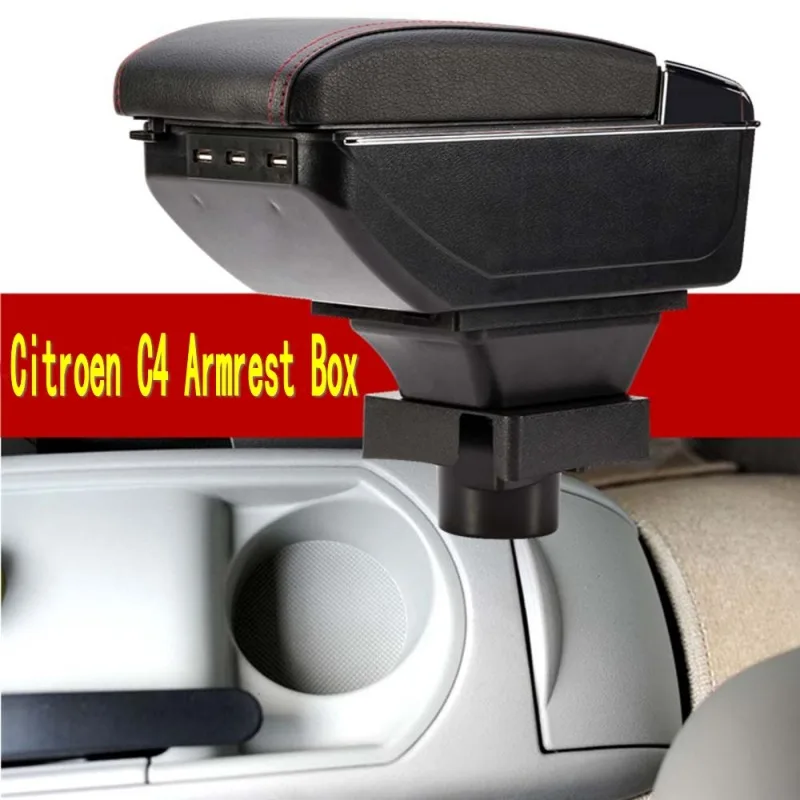 Arm Rest For Citroen C4 Armrest Box Center Console central Store content box products interior decoration Storage