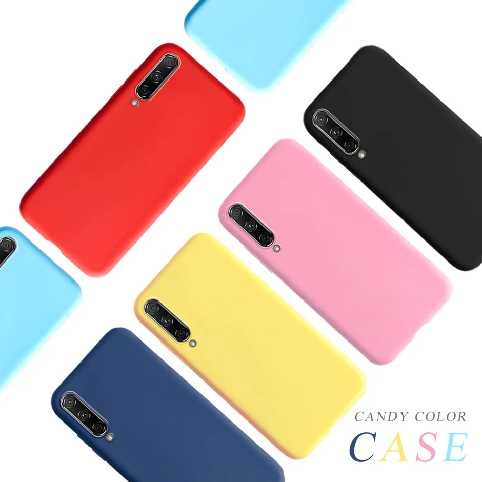 Candy Color Case For Huawei Honor 9X Case Honor 9X Premium STK-LX1 Global Soft Silicone Back Cover Case For Honor 9X 9 X Pro